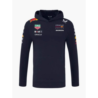 Red Bull Racing hanorac de bărbați cu glugă official Teamline Replica navy F1 Team 2025