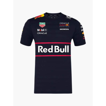 Red Bull Racing tricou de bărbați official Teamline Replica navy F1 Team 2025