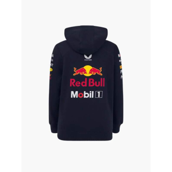 Red Bull Racing hanorac cu glugă pentru copii official Teamline Replica zip navy F1 Team 2025