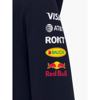 Red Bull Racing hanorac cu glugă pentru copii official Teamline Replica zip navy F1 Team 2025