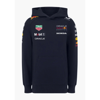 Red Bull Racing hanorac cu glugă pentru copii official Teamline Replica navy F1 Team 2025