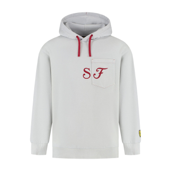 Ferrari hanorac de bărbați cu glugă Graphic grey F1 Team 2025
