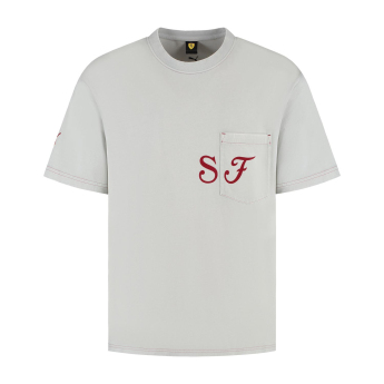 Ferrari tricou de bărbați Graphic grey F1 Team 2025