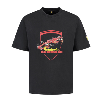 Ferrari tricou de bărbați Driver black F1 Team 2025