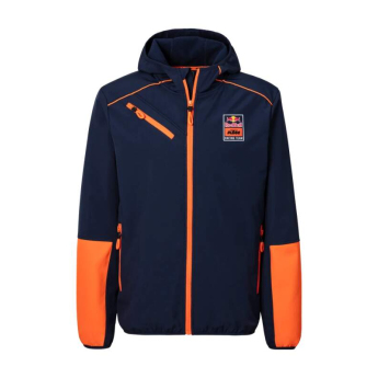 Red Bull KTM geacă de bărbați cu glugă Softshell Grid navy