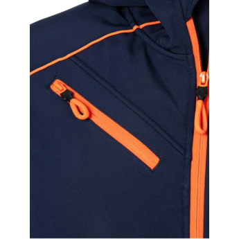 Red Bull KTM geacă de bărbați cu glugă Softshell Grid navy