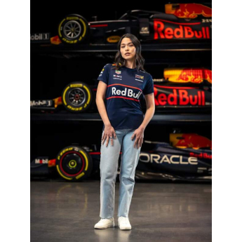 Red Bull Racing tricou de dama official Teamline Replica navy F1 Team 2025