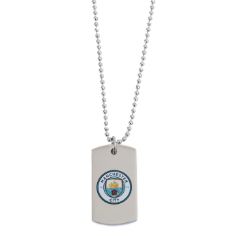 Manchester City lănțișor de gât cu pandantiv câine Colour Crest