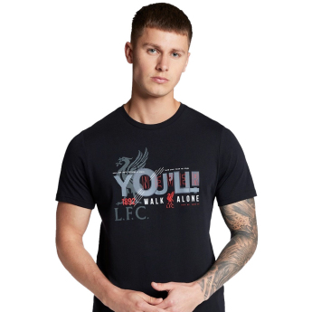 FC Liverpool tricou de bărbați YNWA Line black