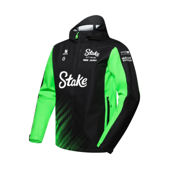 Stake Kick Sauber geacă de bărbați cu glugă Rain official Teamline Replica F1 Team 2025