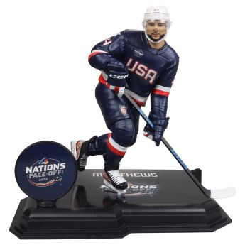 Echipa națională de hochei figurină Auston Matthews #34  Face-Off Team USA 7” Figure SportsPicks