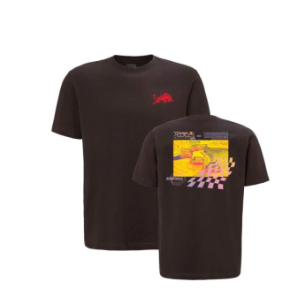 Red Bull Racing tricou de bărbați Track black 2025