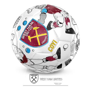 West Ham United balon de fotbal Colour - size 2