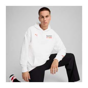Formula 1 hanorac de bărbați cu glugă DTS Relaxed white F1 Team 2025
