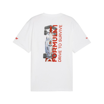 Formula 1 tricou de bărbați DTS Relaxed white F1 Team 2025