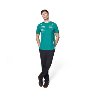 Aston Martin tricou de bărbați official Teamline Replica green F1 Team 2025