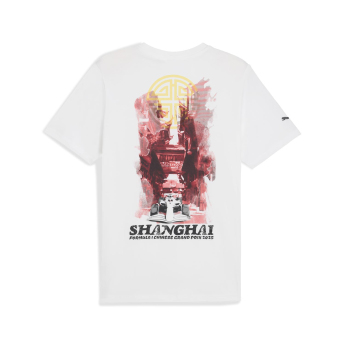 Formula 1 tricou de bărbați China GP white F1 Team 2025