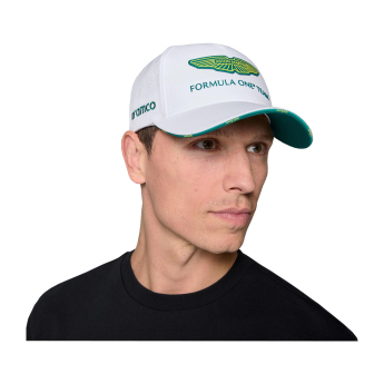 Aston Martin șapcă de baseball official Teamline Replica white F1 Team 2025