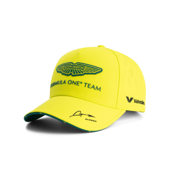 Aston Martin șapcă de baseball Alonso official Teamline Replica yellow F1 Team 2025