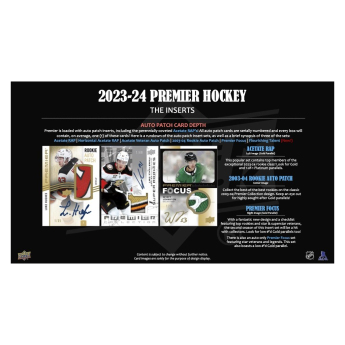 NHL cutii Cărți de hochei NHL 2023-24 Upper Deck Premier Hockey Hobby Box