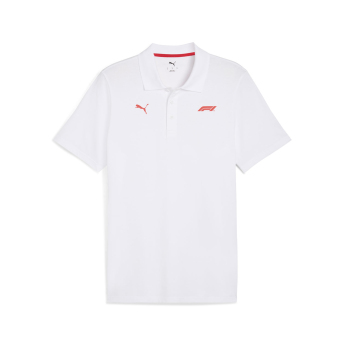 Formula 1 tricou polo small logo white F1 Team 2025