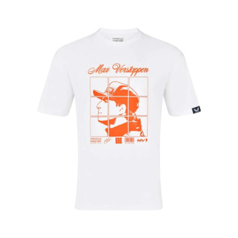 Red Bull Racing tricou de bărbați Max Verstappen MV1 white F1 Team 2025