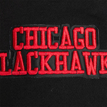 Chicago Blackhawks hanorac de bărbați cu glugă Retro Classic Fleece black