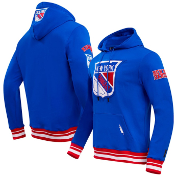 New York Rangers hanorac de bărbați cu glugă Retro Classic Fleece blue