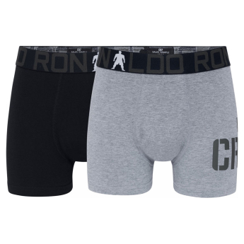 Cristiano Ronaldo boxeri de copii 2pack CR7 Bamboo black-grey