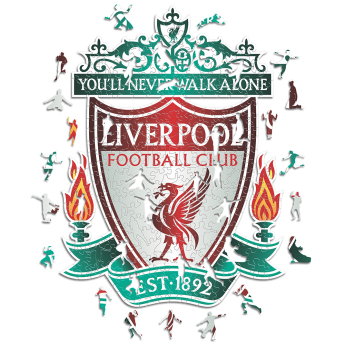 FC Liverpool puzzle din lemn Crest 150 ks