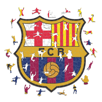 FC Barcelona puzzle din lemn Crest 150 pcs