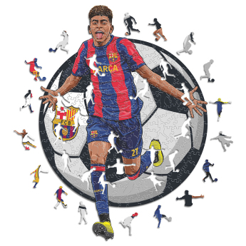 FC Barcelona puzzle din lemn Yamal 150 pcs