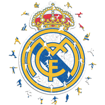 Real Madrid puzzle din lemn Crest 150 pcs