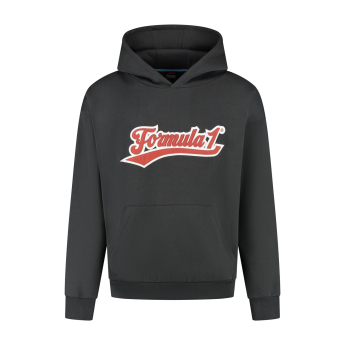 Formula 1 hanorac de bărbați cu glugă Heritage Graphic black F1 Team 2025