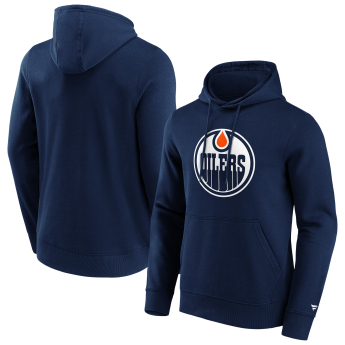 Edmonton Oilers hanorac de bărbați cu glugă Primary Logo Graphic Hoodie navy