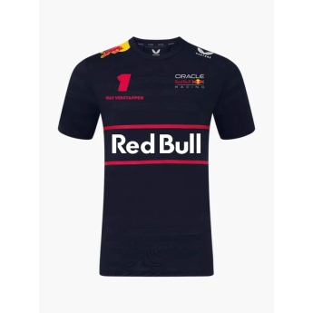 Red Bull Racing tricou de bărbați Max Verstappen official Teamline Replica navy F1 Team 2025
