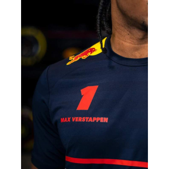 Red Bull Racing tricou de bărbați Max Verstappen official Teamline Replica navy F1 Team 2025