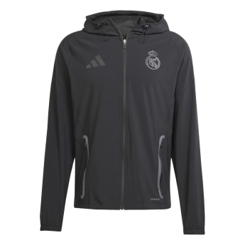 Real Madrid geacă de bărbați cu glugă Vis Tech Travel black