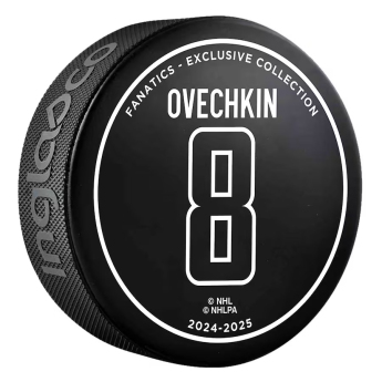 Washington Capitals puc Alex Ovechkin #8 The GR8 Chase 895th Goal Hockey Puck Limited Edition of 2025