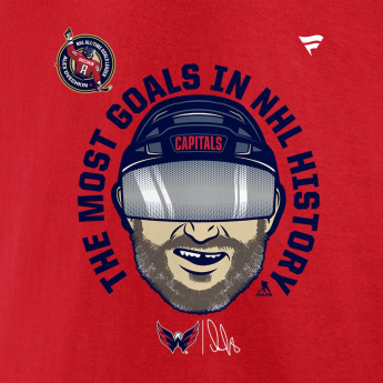Washington Capitals tricou de bărbați Alex Ovechkin #8 Washington Capitals The GR8 Chase Caricature
