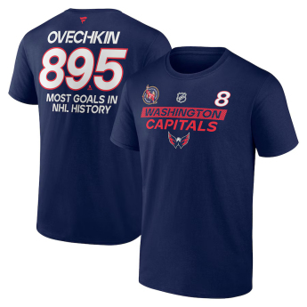 Washington Capitals tricou de bărbați Alex Ovechkin #8 Washington Capitals The GR8 Chase Scorer Name & Number