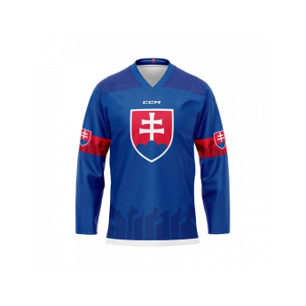 Echipa națională de hochei tricou de hochei Slovakia Juraj Slafkovský #20 CCM Hockey fan blue