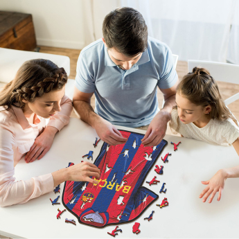 FC Barcelona puzzle din lemn Jersey 270 pcs