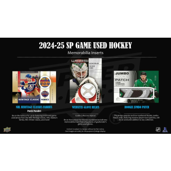 NHL cutii Cărți de hochei NHL 2024-25 Upper Deck SP Game Used Hobby Box