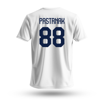 Echipa națională de hochei tricou de bărbați Czech republic David Pastrňák #88 National Emblem 2025 white