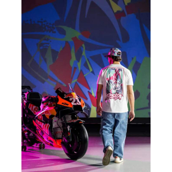 Red Bull KTM tricou de bărbați rider Enea Bastianini white 2025