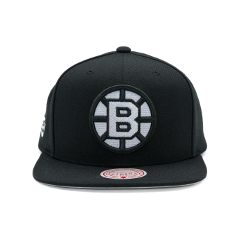 Boston Bruins șapcă flat Evergreen Black White Snapback
