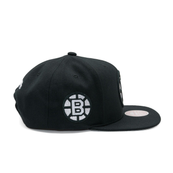 Boston Bruins șapcă flat Evergreen Black White Snapback