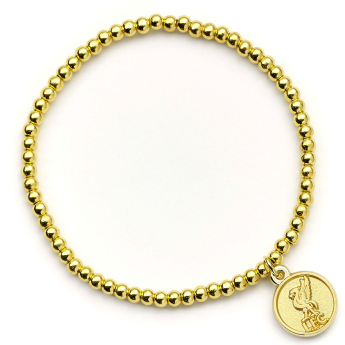 FC Liverpool brăţară Gold Finish Bead