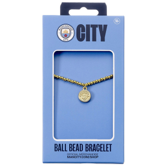 Manchester City brăţară Gold Finish Bead
